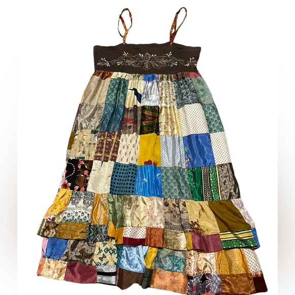 Patchwork Midi Dress - Picture 2 of 13